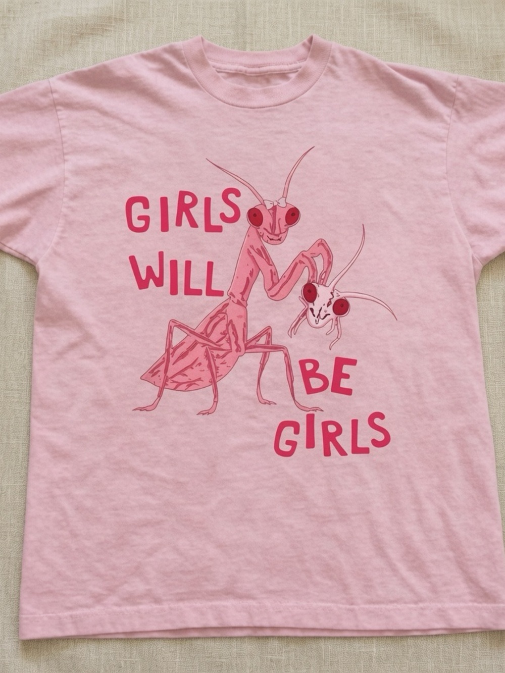 Girls Will Be Girls Pink Graphic Tee for Kids